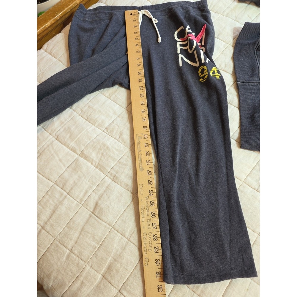 Old Navy Y2k Womens‎ SweatSuit Large Surf Malibu 94 2000's Tracksuit Gray - Picture 4 of 7